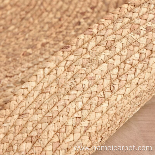 Home resort natural braided straw floor mat rug